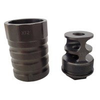 RGW X12 Style Muzzle Brake with Blast Shield